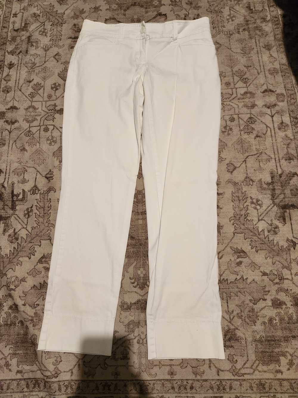 New York & Company Straight-Leg White Women's Jeans